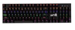 TECLADO - RAPTOR - FIRECLAW M104 MECANICO RETROILUMINADO SWITCH RED OUTEMU