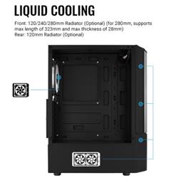 GABINETE - AEROCOOL - QUANTUM-G-BK-V3 MID TOWER