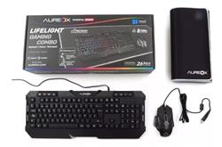 COMBO DE TECLADO Y MOUSE - AUREOX - TECLADOY MOUSE + PAD LIFELIGHT GAMINING GC 1000