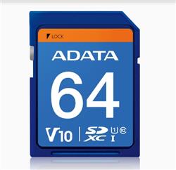 MEMORIA SD - ADATA - 64 GB C10 UHS-I/U1 100MB/S
