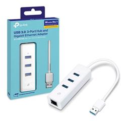 PLACA DE RED - TP-LINK - USB 3.0 A ETHERNET GIGABIT + MINHUB