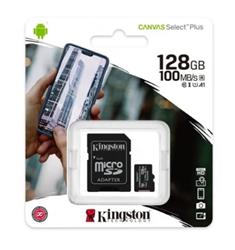 MEMORIA SD - KINGSTON - 128 GBMICROSDXC CANVAS 100 MB/S C/ADAP