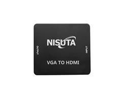 CONVERSOR - NISUTA - VGA + AUDIO 3.5 A HDMI 1080P NS-COVGHD3