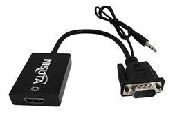 CONVERSOR - NISUTA - VGA + AUDIO 3.5MM A HDMI 1080P NS-COVGHD4