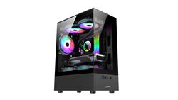 GABINETE - SENTEY - 6100 ARGB BLACK H10 VIDRIO TEMP LAT/FRONT