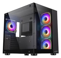 GABINETE - SENTEY - A30 BLACK - VIDRIO TEMPLADO LAT/FRONT - 4 FAN ARGBPWM
