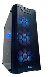 GABINETE - LNZ - Y11 - BLACK - ATX - ITX - 4 FAN ARGB - VIDRIO TEMP LAT/FRONT