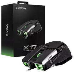 MOUSE - EVGA - X17 GAMING MOUSE WIRED BLACK