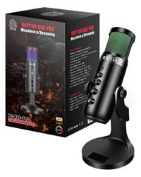 MICROFONO - RAPTOR - VOX PRO RGB USB P/STREAMING