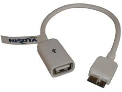 CABLE - NISUTA - MICRO USB 3.0 CON FUNCION OTG