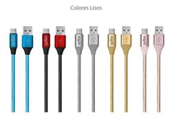 CABLE - NISUTA - MICRO USB  1M DE 2.4A MALLA DE TELA NS-CATEMI