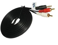 CABLE - NISUTA - AUDIO 3.5 ESTEREO A 2 RCA 3 METROS NS-CAU353
