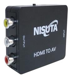 ADAPTADOR - NISUTA - CONVERSOR HDMI A RCA NS-COHDRC2