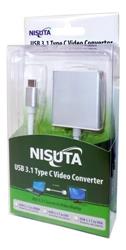 CONVERSOR - NISUTA - USB C A DVI-D NS-USBCDV