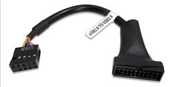 ADAPTADOR - NISUTA - ADAPTADOR USB 3.0 20 PINES M A 2.0 9 PINES H NS-ADUS32